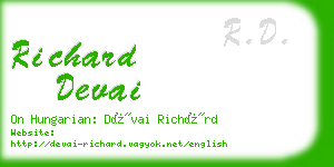 richard devai business card